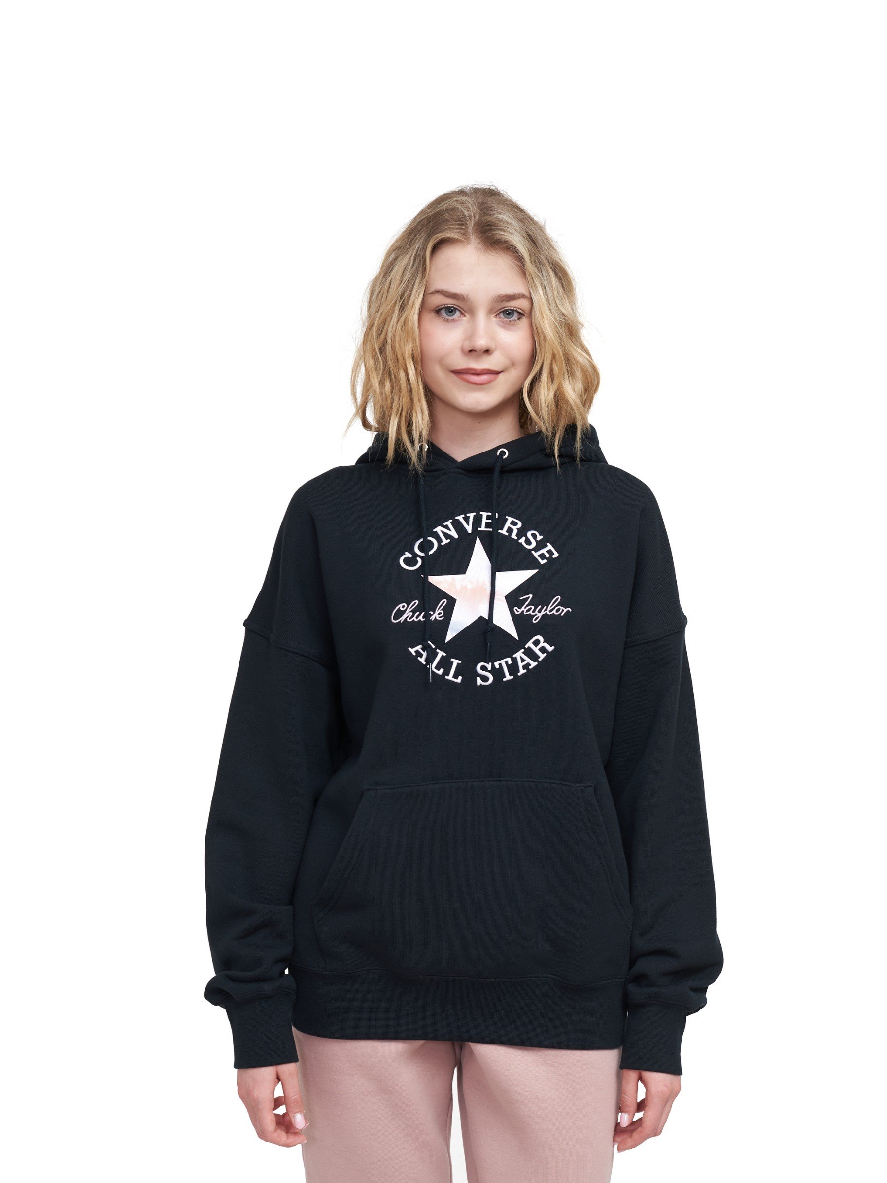Converse Женская толстовка Chuck Taylor All Star Patch Oversized Hoodie, Черный
Converse Женская толстовка Chuck Taylor All Star Patch Oversized Hoodie, Черный