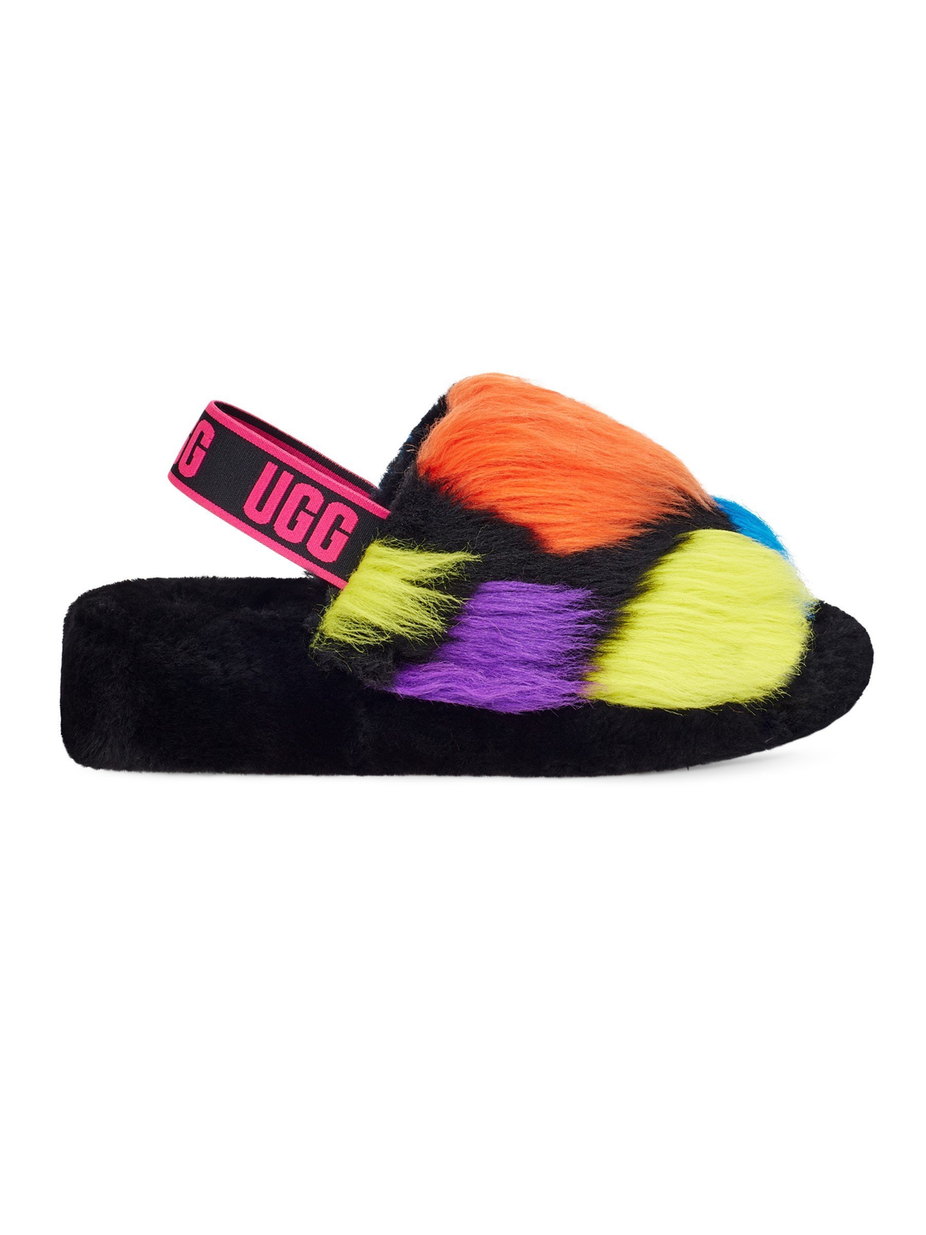 

UGG Сандалии W Fluff Yeah Party Spots, Черный