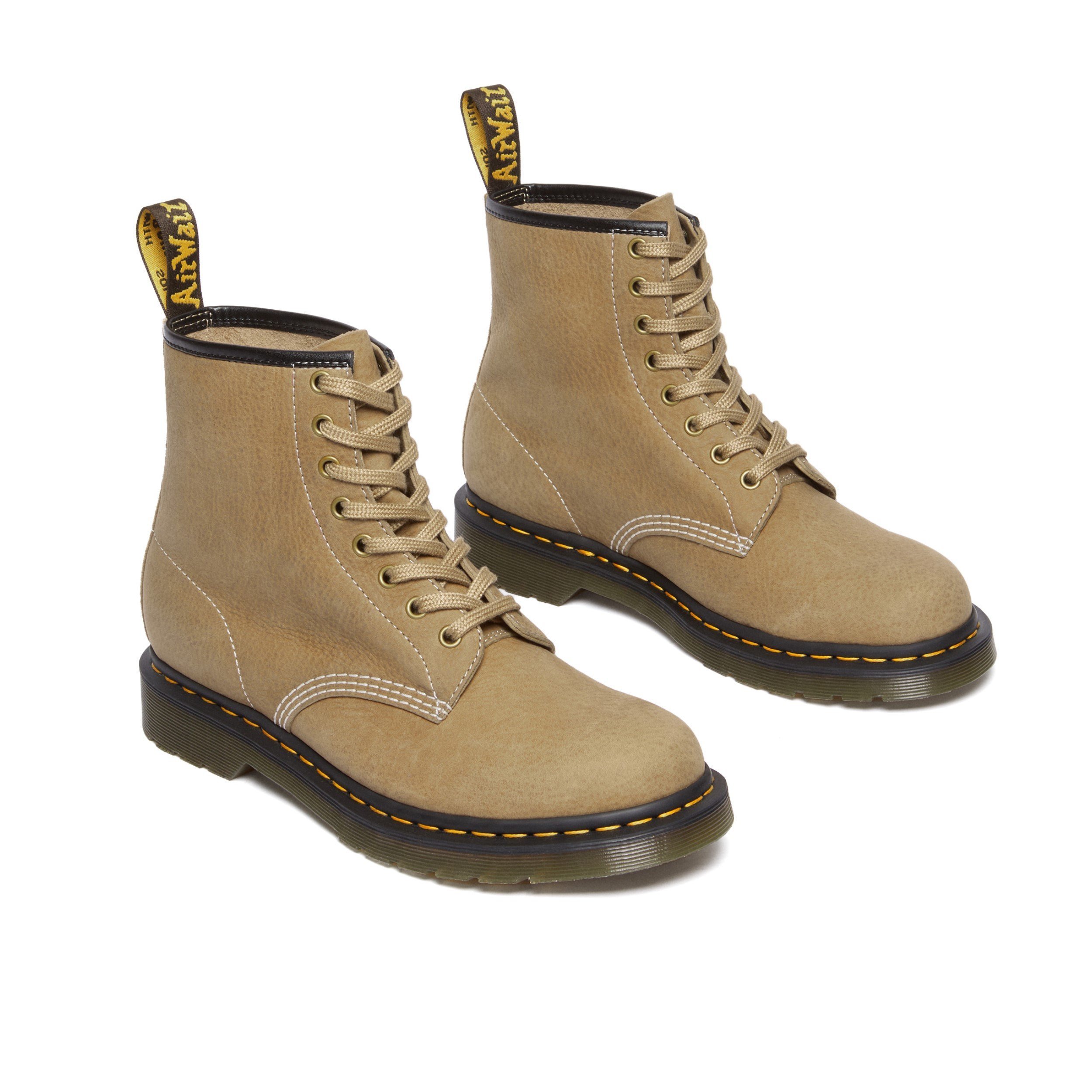 

Dr. Martens Высокие Ботинки 1460 Savannah Tan Tumbled Nubuck+E.H.Suede, Серый