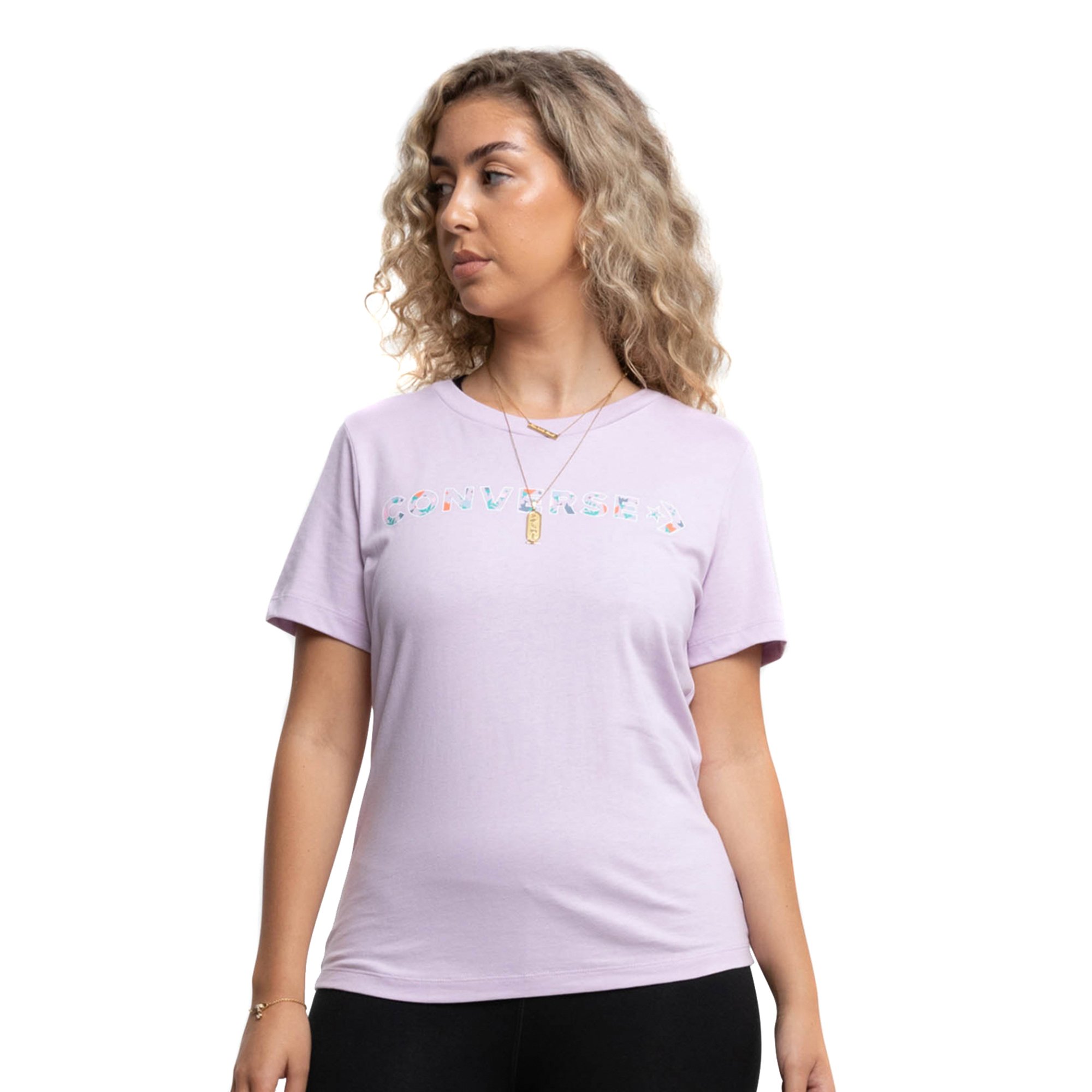 

Converse Женская футболка Icon Play Floral Infill Tee Amethyst, Сиреневый