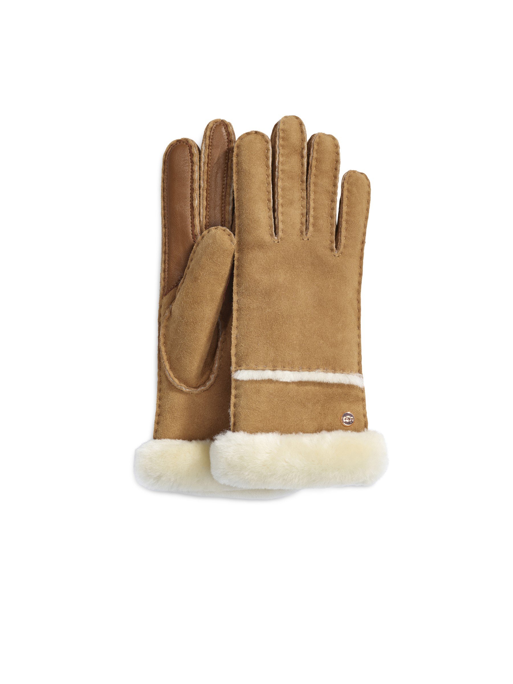 

UGG Перчатки W Sheepskin Seamed Glove, Каштановый